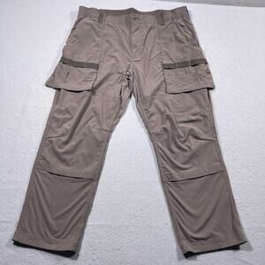 Duluth Trading Co Flex Cargo Pants‎ Men 42x30 Utility Taupe Apron-Style Pockets